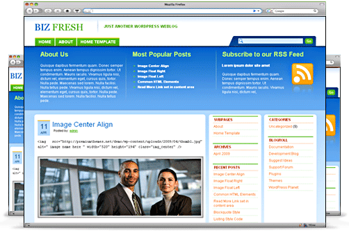 Bizfresh worpdress template