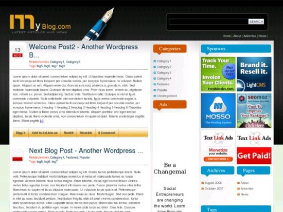 biztheme wordpress template