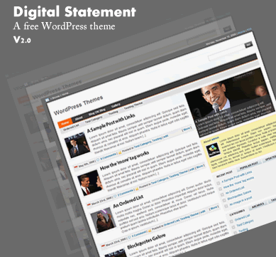 Digital statement demo wp template