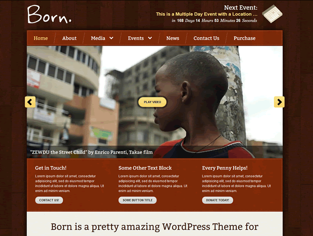 born wordpress theme