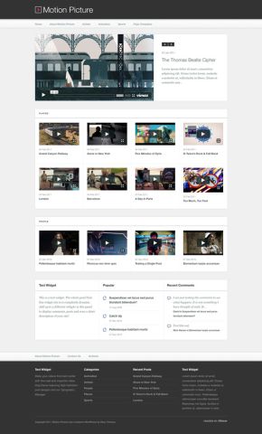 motion picture wordpress theme