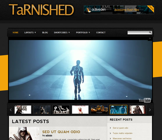 tarnished wordpress theme