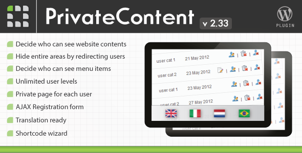 Buy PrivateContent - Multilevel Content Plugin