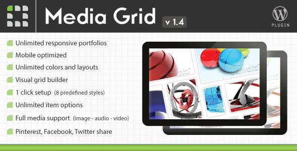 Download Media Grid Portfolio plugin for WordPress