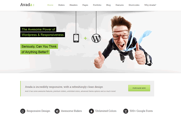 Avada WP Theme Preview