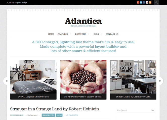 atlantica responsive wordpress theme