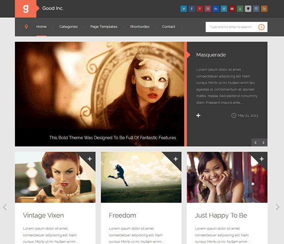 GoodInc responsive wordpress theme